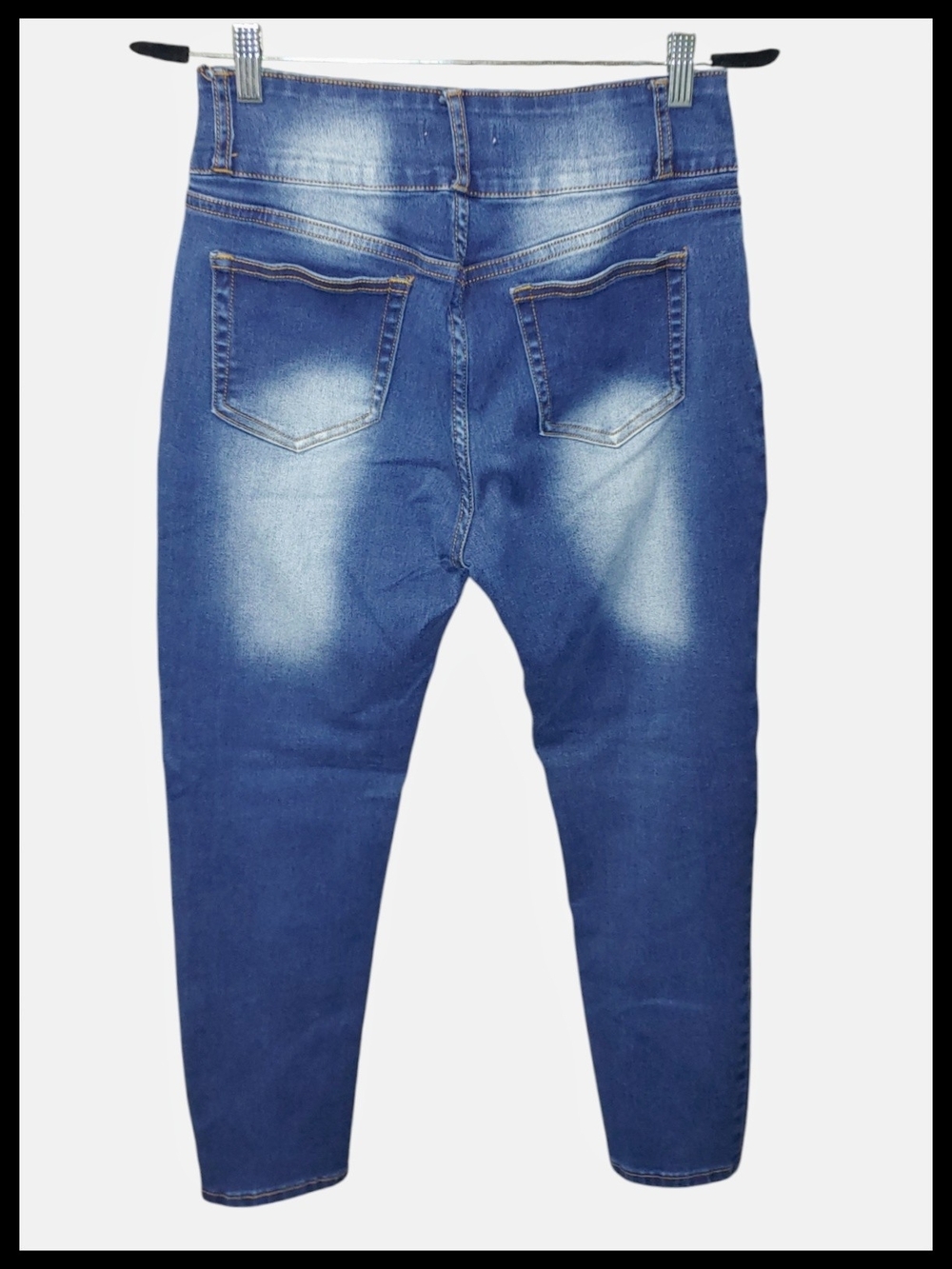 High-Rise Blue Women's Jeans - Picture 2 of 6